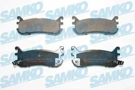 Гальмівні колодки, дискове гальмо (набір) SAMKO 5SP1044
