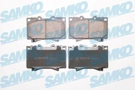 Гальмівні колодки, дискове гальмо (набір) SAMKO 5SP1050