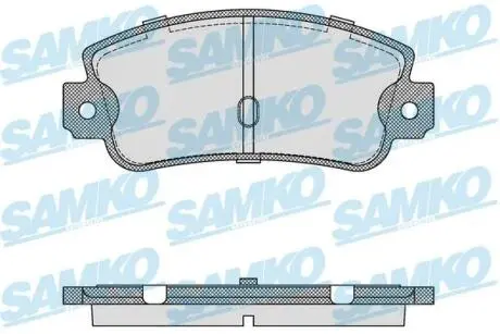Гальмівні колодки, дискове гальмо (набір) SAMKO 5SP106