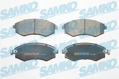 Гальмівні колодки, дискове гальмо (набір) SAMKO 5SP1097