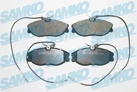 Гальмівні колодки, дискове гальмо (набір) SAMKO 5SP1104