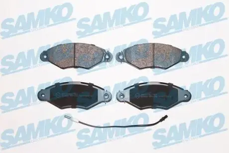 Гальмівні колодки, дискове гальмо (набір) SAMKO 5SP1106