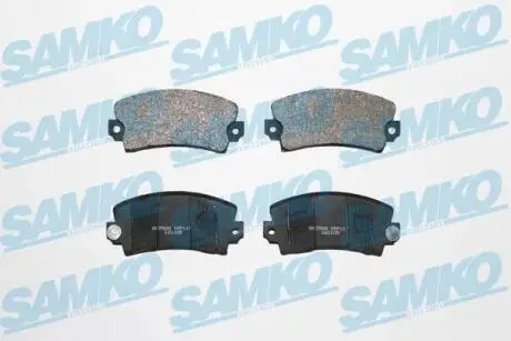 Гальмівні колодки, дискове гальмо (набір) SAMKO 5SP117