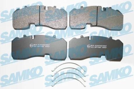 Гальмівні колодки, дискове гальмо (набір) SAMKO 5SP1185