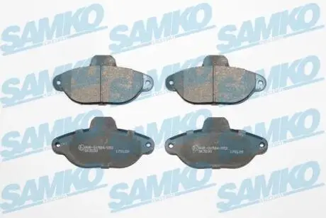 Гальмівні колодки, дискове гальмо (набір) SAMKO 5SP1191
