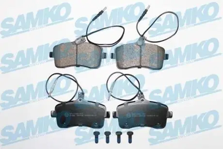 Гальмівні колодки, дискове гальмо (набір) SAMKO 5SP1196