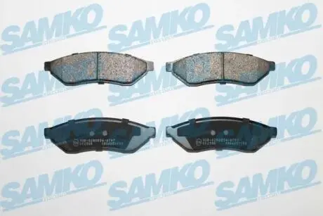 Гальмівні колодки, дискове гальмо (набір) SAMKO 5SP1198
