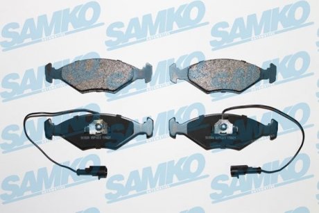 Гальмівні колодки, дискове гальмо (набір) SAMKO 5SP1203 (фото 1)