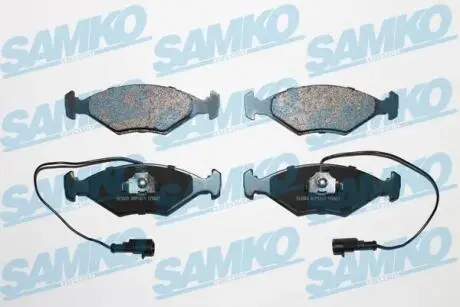 Гальмівні колодки, дискове гальмо (набір) SAMKO 5SP1203