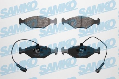 Гальмівні колодки, дискове гальмо (набір) SAMKO 5SP1204