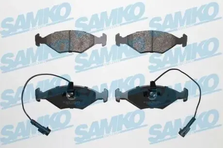 Гальмівні колодки, дискове гальмо (набір) SAMKO 5SP1204