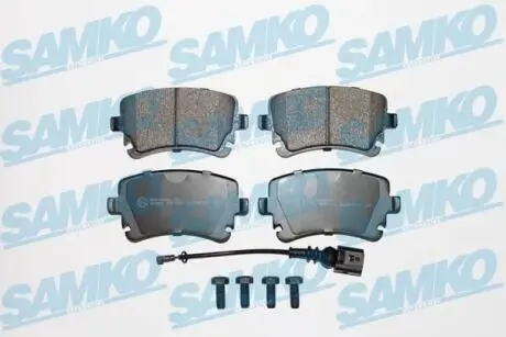 Гальмівні колодки, дискове гальмо (набір) SAMKO 5SP1206