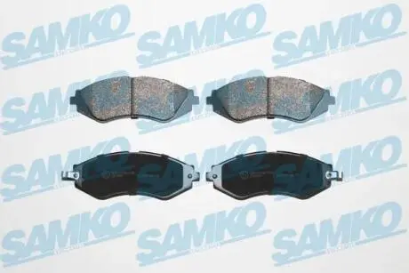 Гальмівні колодки, дискове гальмо (набір) SAMKO 5SP1208