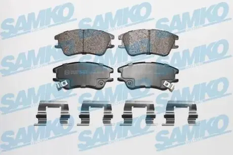 Гальмівні колодки, дискове гальмо (набір) SAMKO 5SP1212