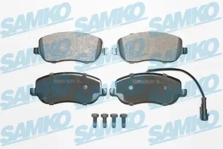 Гальмівні колодки, дискове гальмо (набір) SAMKO 5SP1217