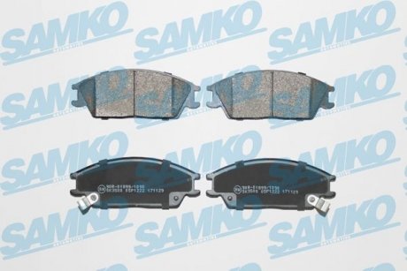 Тормозные колодки, дисковый тормоз.) SAMKO 5SP1222 (фото 1)
