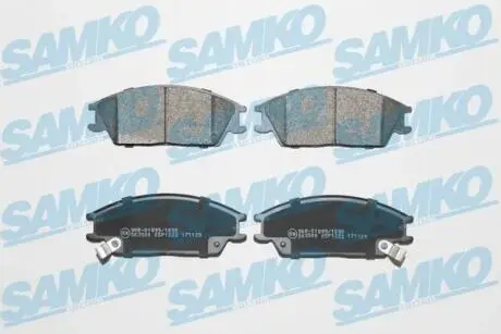 Гальмівні колодки, дискове гальмо (набір) SAMKO 5SP1222