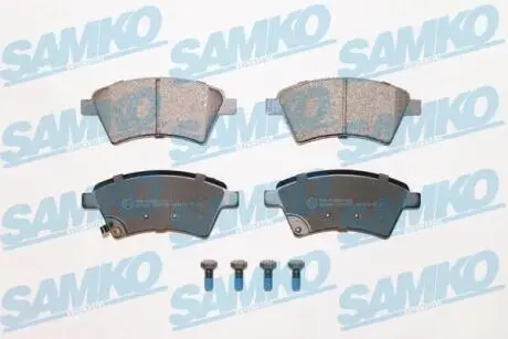 Гальмівні колодки, дискове гальмо (набір) SAMKO 5SP1245