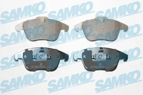 Гальмівні колодки, дискове гальмо (набір) SAMKO 5SP1255