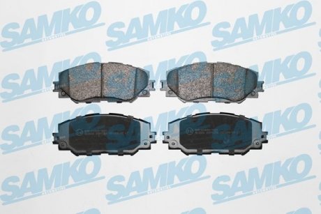 Тормозные колодки, дисковый тормоз.) SAMKO 5SP1258 (фото 1)