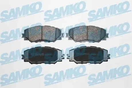 Гальмівні колодки, дискове гальмо (набір) SAMKO 5SP1258