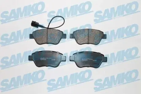 Гальмівні колодки, дискове гальмо (набір) SAMKO 5SP1264