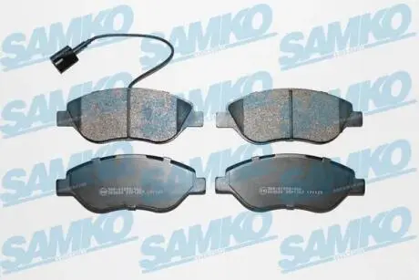 Гальмівні колодки, дискове гальмо (набір) SAMKO 5SP1267
