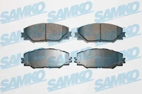 Гальмівні колодки, дискове гальмо (набір) SAMKO 5SP1282