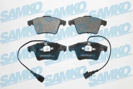 Гальмівні колодки, дискове гальмо (набір) SAMKO 5SP1285