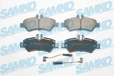 Гальмівні колодки, дискове гальмо (набір) SAMKO 5SP1293