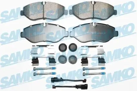 Гальмівні колодки, дискове гальмо (набір) SAMKO 5SP1297B
