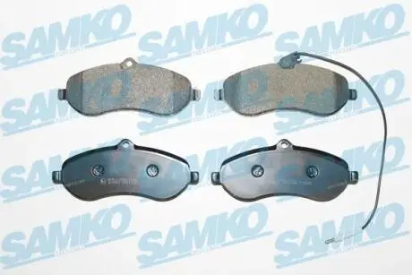 Гальмівні колодки, дискове гальмо (набір) SAMKO 5SP1348