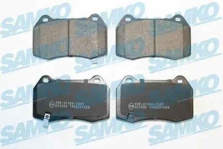 Гальмівні колодки, дискове гальмо (набір) SAMKO 5SP1358
