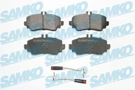 Гальмівні колодки, дискове гальмо (набір) SAMKO 5SP1387