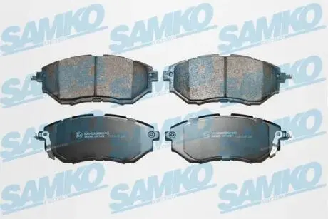 Гальмівні колодки, дискове гальмо (набір) SAMKO 5SP1402