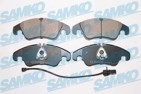 Гальмівні колодки, дискове гальмо (набір) SAMKO 5SP1420A