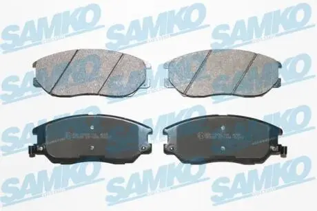 Гальмівні колодки, дискове гальмо (набір) SAMKO 5SP1448