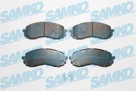 Гальмівні колодки, дискове гальмо (набір) SAMKO 5SP1454