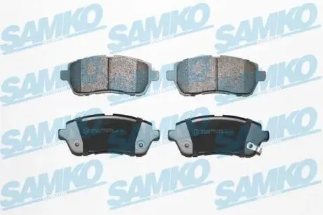 Гальмівні колодки, дискове гальмо (набір) SAMKO 5SP1464