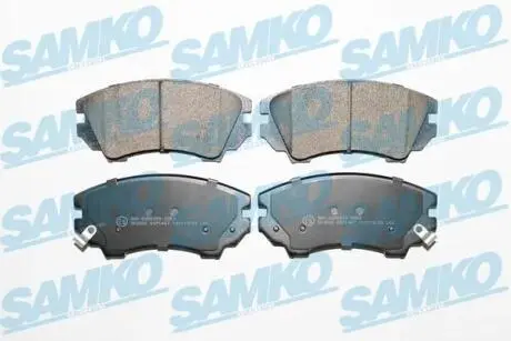 Гальмівні колодки, дискове гальмо (набір) SAMKO 5SP1467