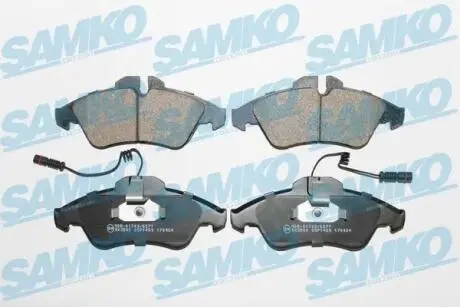 Гальмівні колодки, дискове гальмо (набір) SAMKO 5SP1469