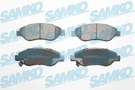 Гальмівні колодки, дискове гальмо (набір) SAMKO 5SP1490