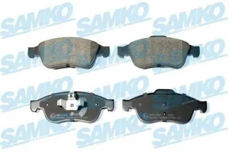 Гальмівні колодки, дискове гальмо (набір) SAMKO 5SP1493