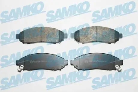 Гальмівні колодки, дискове гальмо (набір) SAMKO 5SP1495