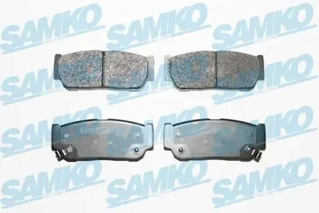 Гальмівні колодки, дискове гальмо (набір) SAMKO 5SP1504