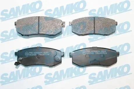 Гальмівні колодки, дискове гальмо (набір) SAMKO 5SP1514