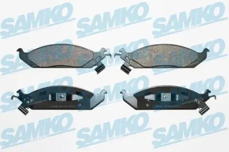 Гальмівні колодки, дискове гальмо (набір) SAMKO 5SP1519