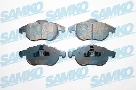 Гальмівні колодки, дискове гальмо (набір) SAMKO 5SP1524