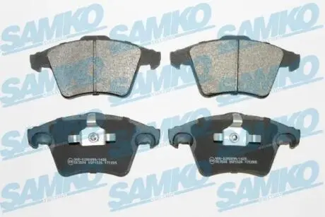 Гальмівні колодки, дискове гальмо (набір) SAMKO 5SP1526