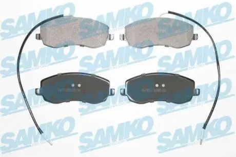 Гальмівні колодки, дискове гальмо (набір) SAMKO 5SP1557